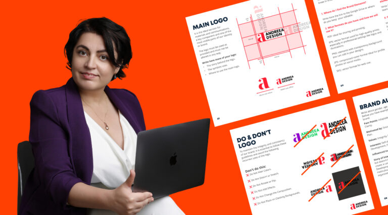 Article banner by Andreea Design about creating a personal brand that reflects authenticity and expertise.