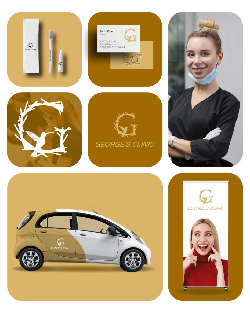 A complete brand design for a dental office