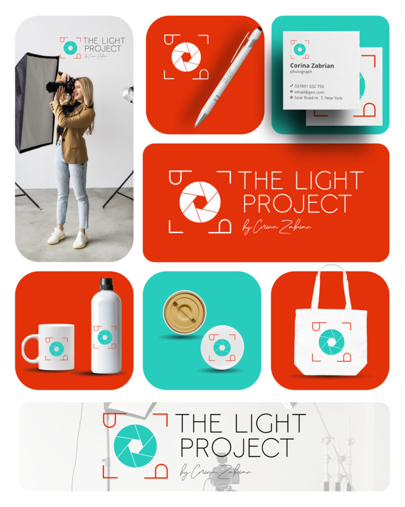 A complete brand design for a photo shoot studio