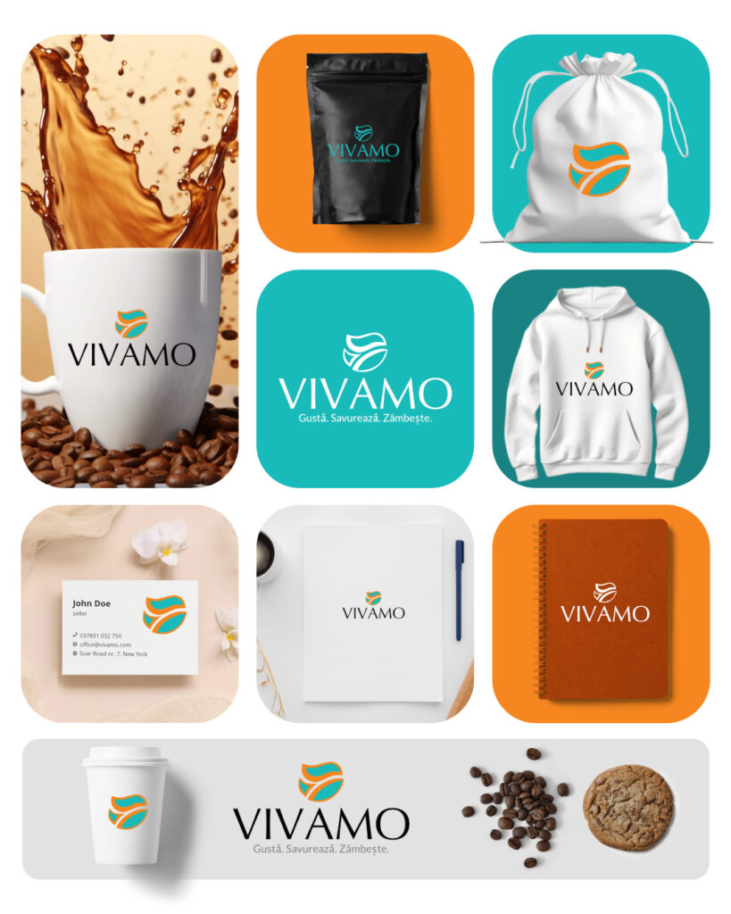 A complete brand design for a coffee shop