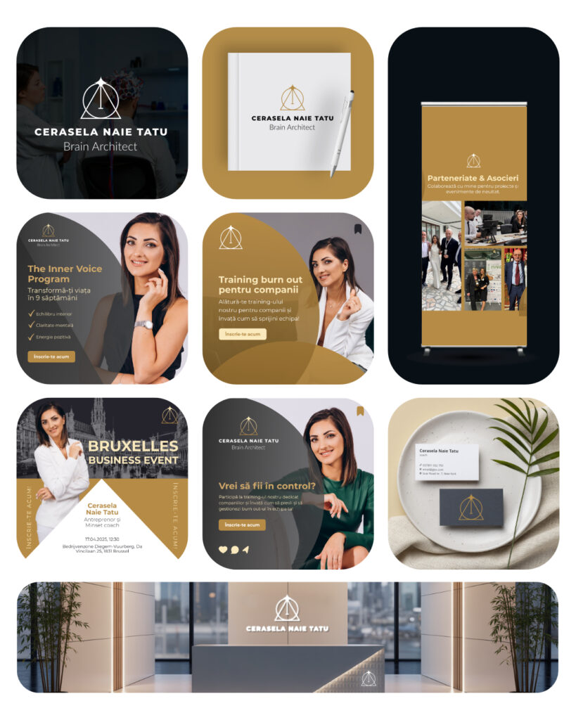 A complete brand design for a couch personal brand