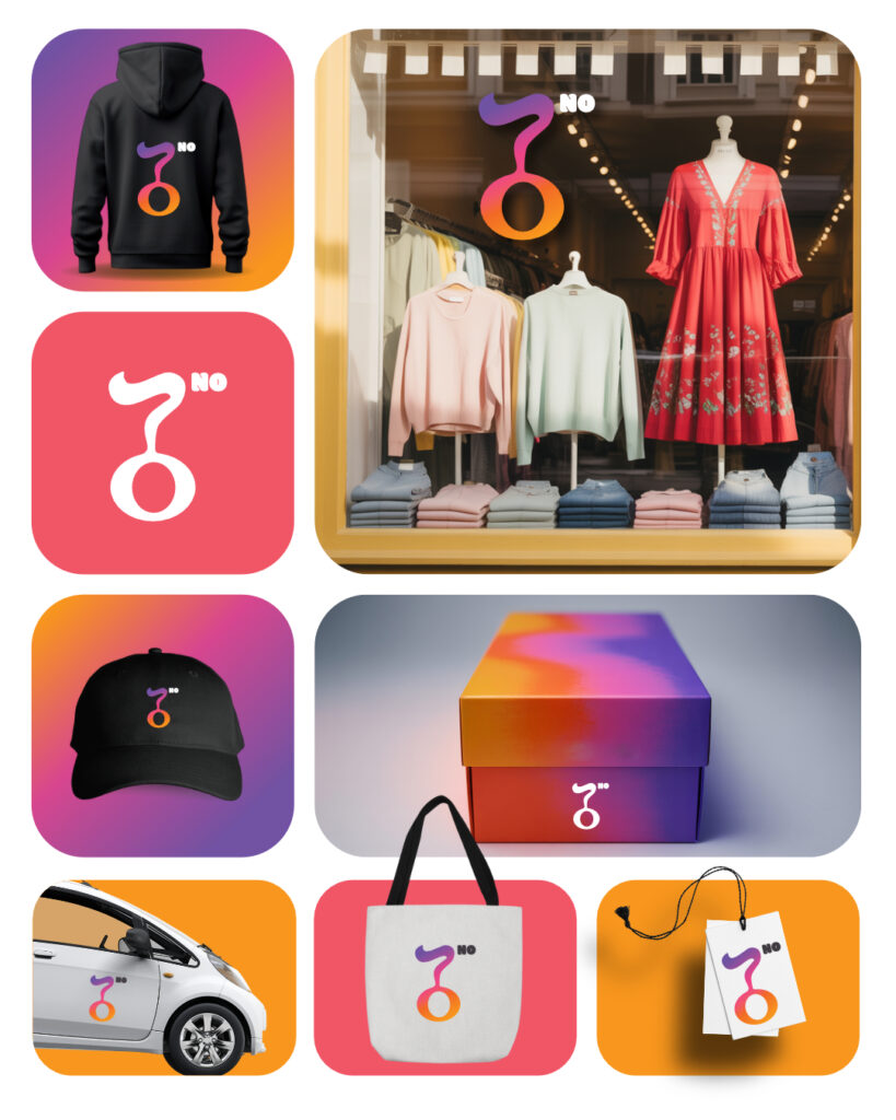 A complete brand design for a clothes shop