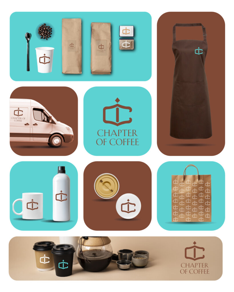 A complete brand design for a coffee shop