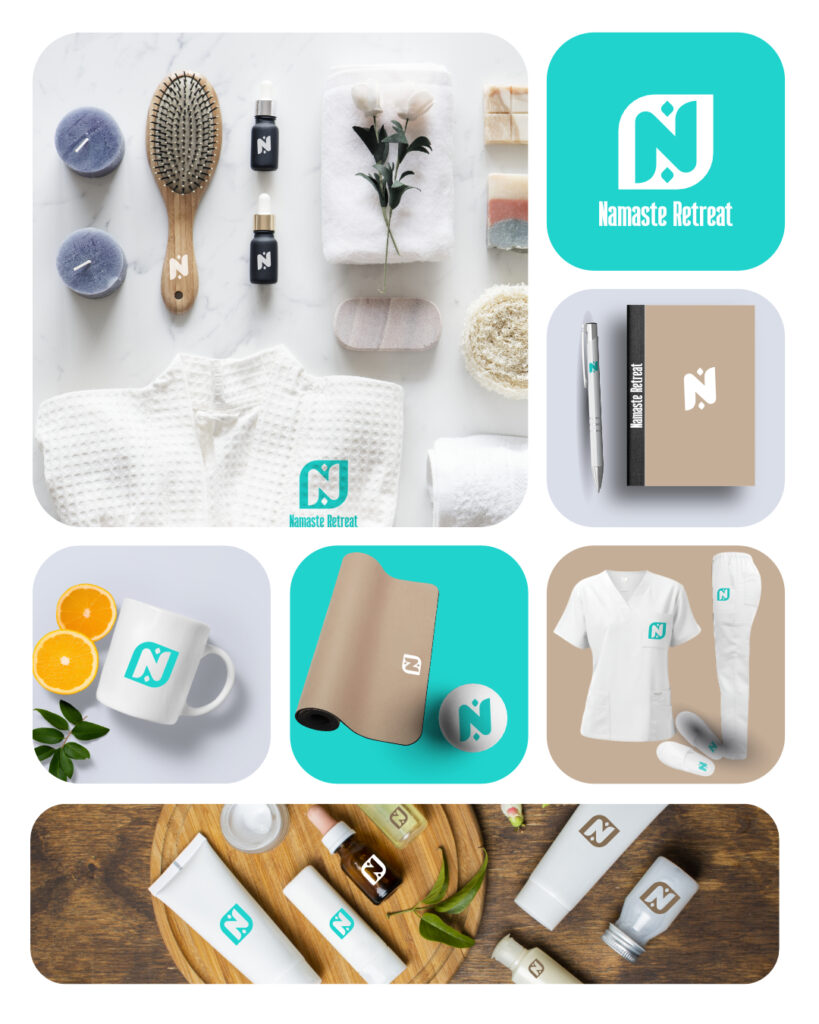 A complete brand design for a spa
