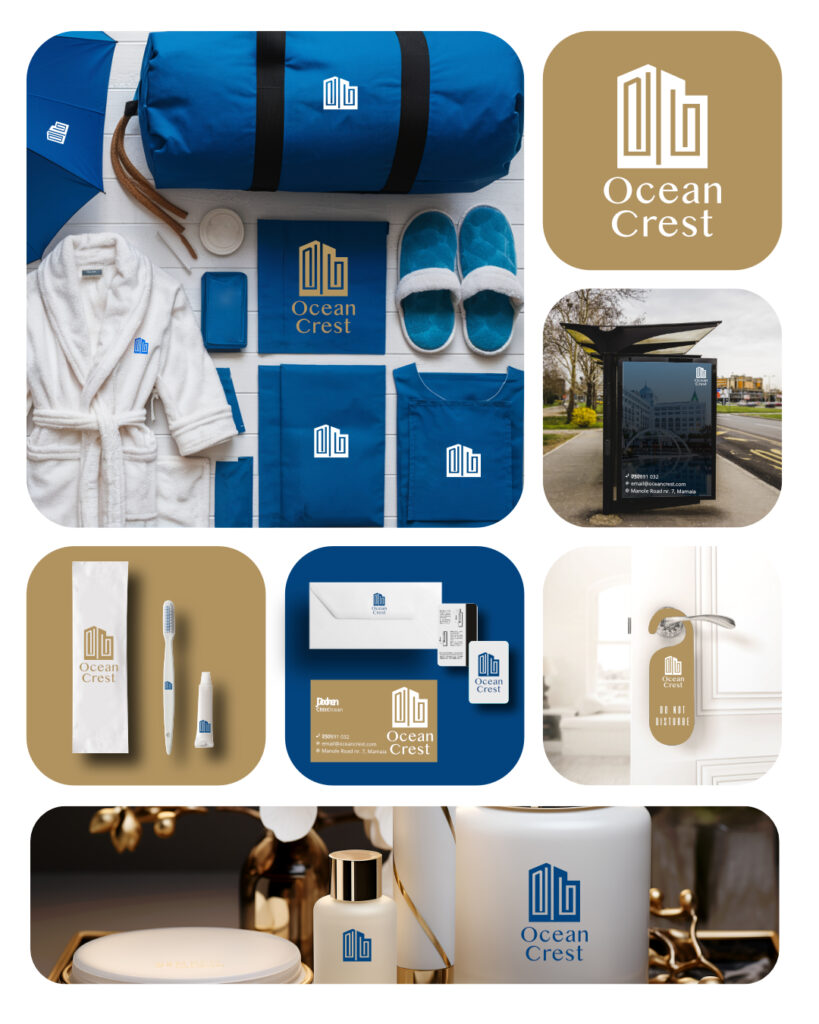 A complete brand design for a hotel