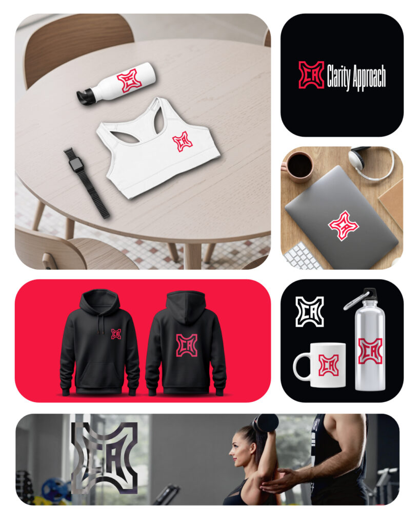 A complete brand design for a gym