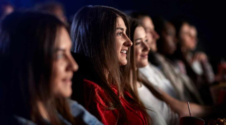 A diverse group of people representing a target brand audience.