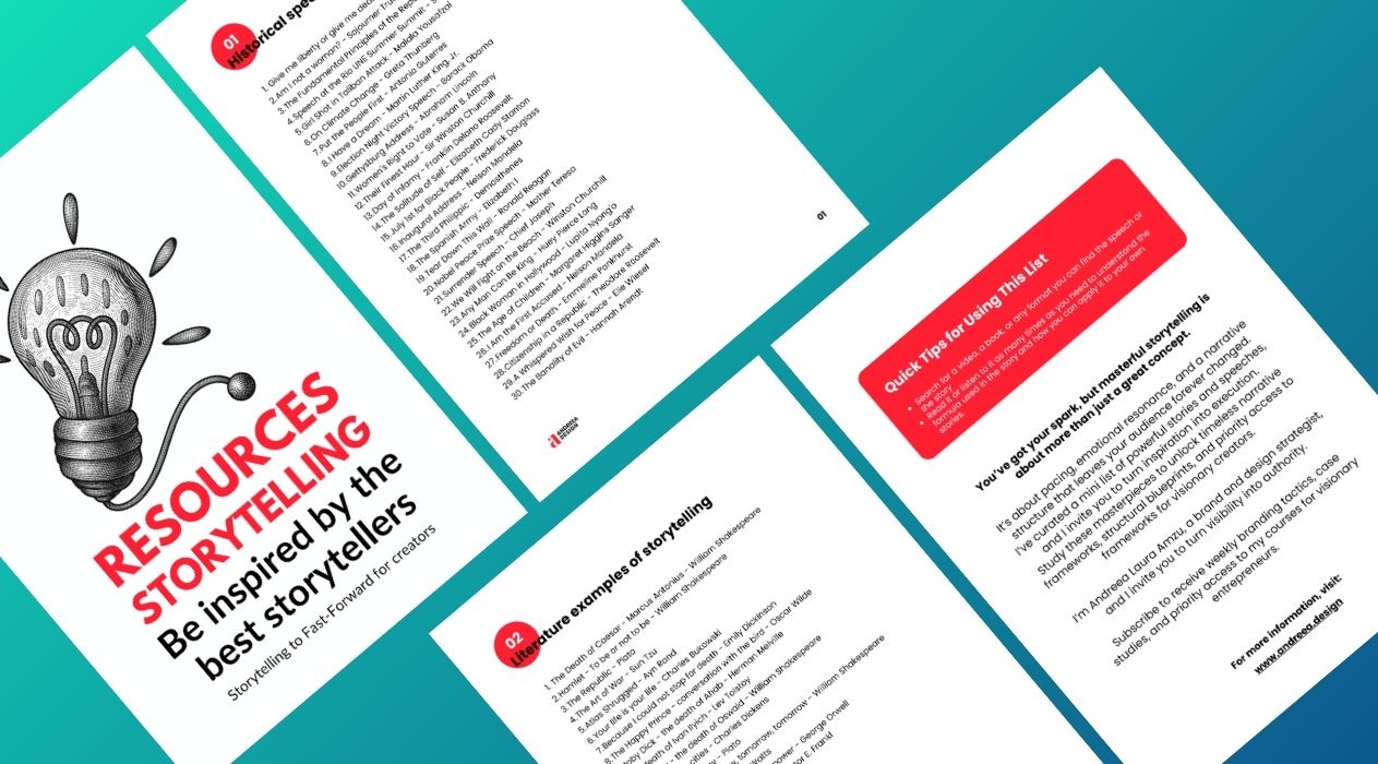 Cover of the free “31 Storytelling Formulas” guidebook available for download